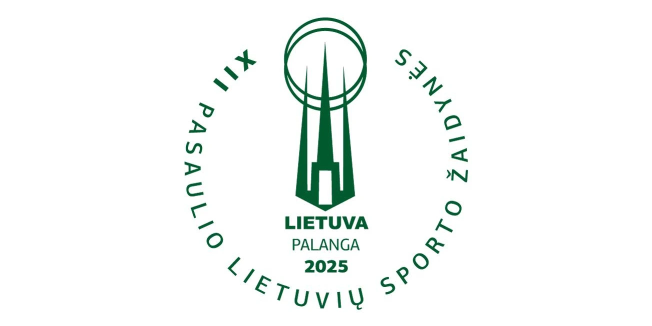 XII Pasaulio lietuvių sporto žaidynių Palangoje 2025 logotipas