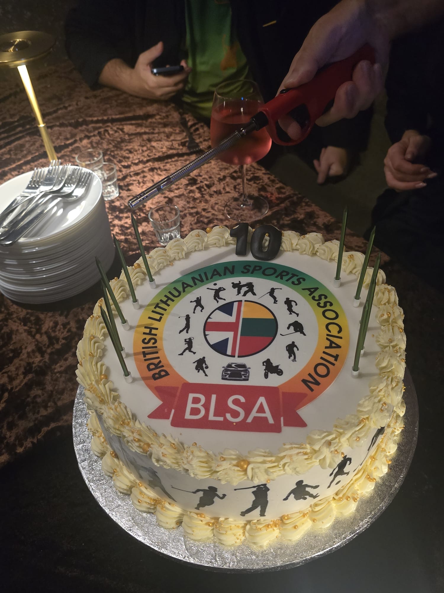 BLSA dešimtmečio jubiliejaus tortas